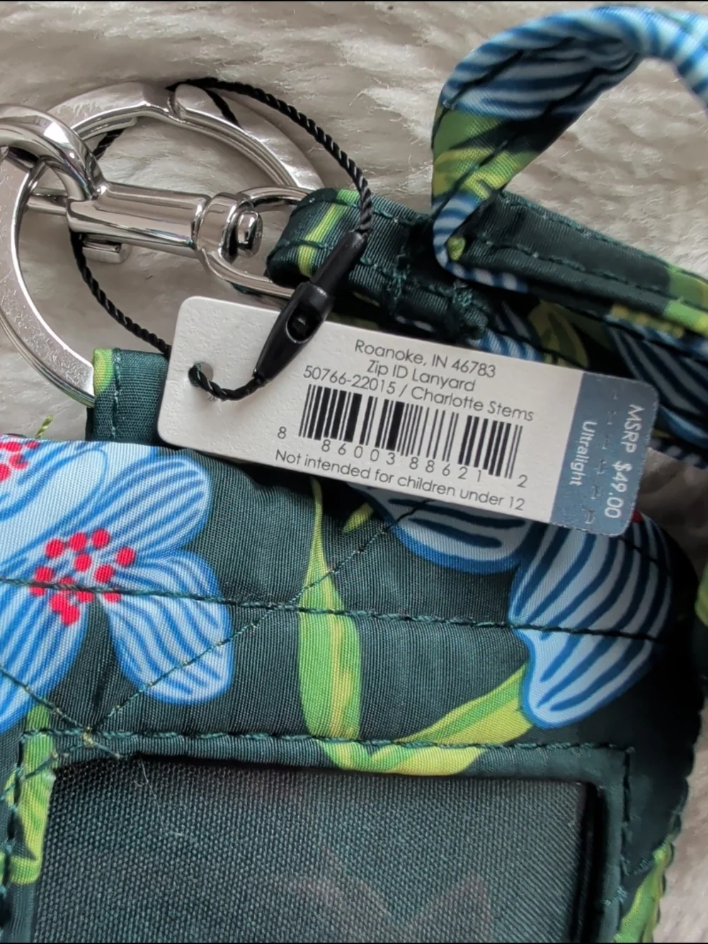 Vera Bradley Zip ID Lanyard Bundle NWT